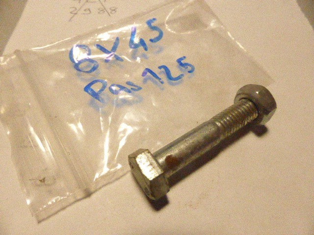 NOS NEU 1 vintage ancien  VIS boulon 8x45  mobylette vélo solex écrou  M8 45 mm