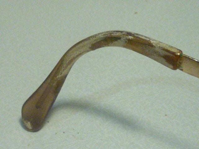 AUTHENTIQUE vintage 1960 PLAQUEE OR LUXOTTICA 18K paires lunette de vue LUNETTES