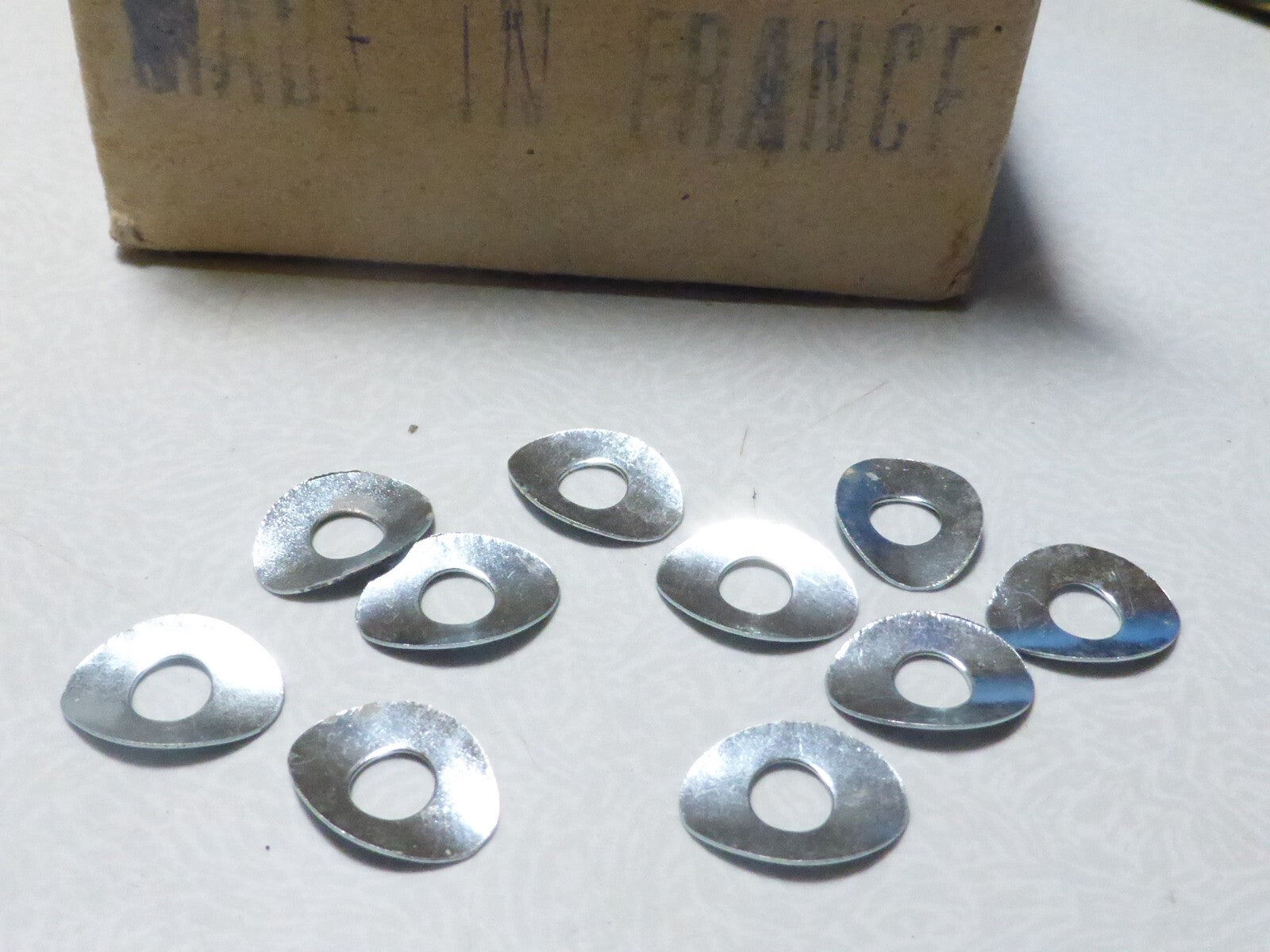 ✨ 10 Rondelles Ovales Fond de Jante Vélo Vintage – 12x9,3 mm ALGI FRANCE NOS ✨