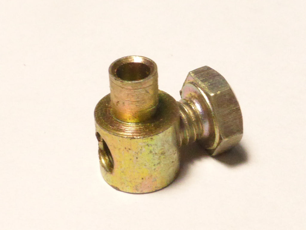 ✨ NOS 1 ancien stock Serre câble de frein  velo cyclo moto vintage doré✨