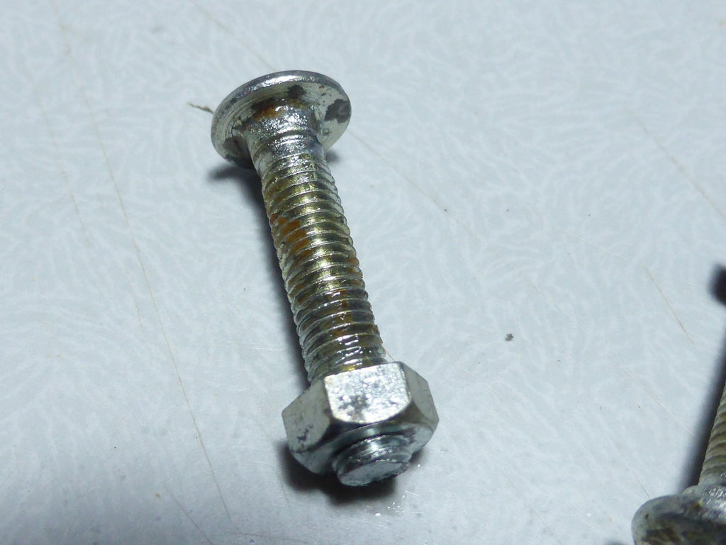 ✨ Ancien stock NOS  Lot de 3 vis Algi M5 x 25 mm Tête ronde méplat avec collet✨