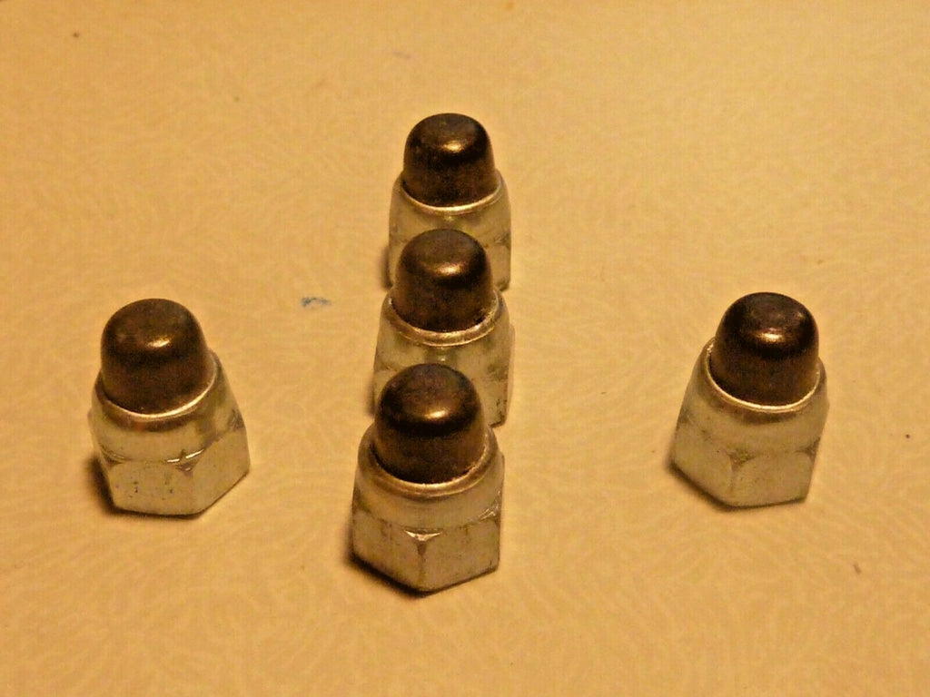 5 anciens stock Ecrou borgne diamètre 6 mm velo vintage collier puky draisienne