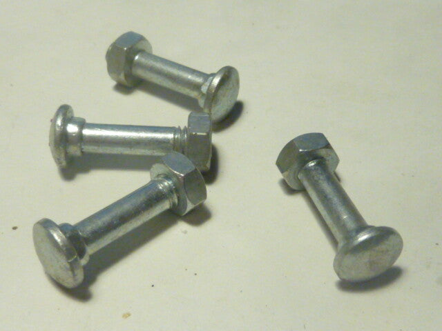 Lot de 4 vis M5 tête bombée à méplat – vélo vintage, frein, dérailleur, compteur