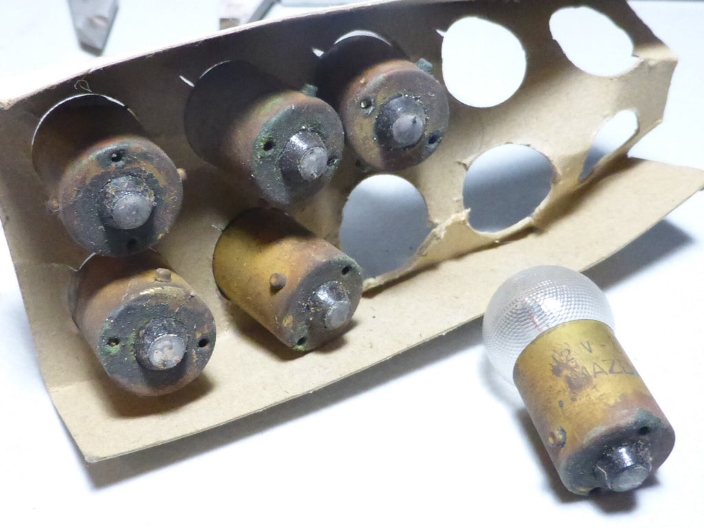 anciennes 6 Lampe ampoules 12v 6w Mazda Granité
