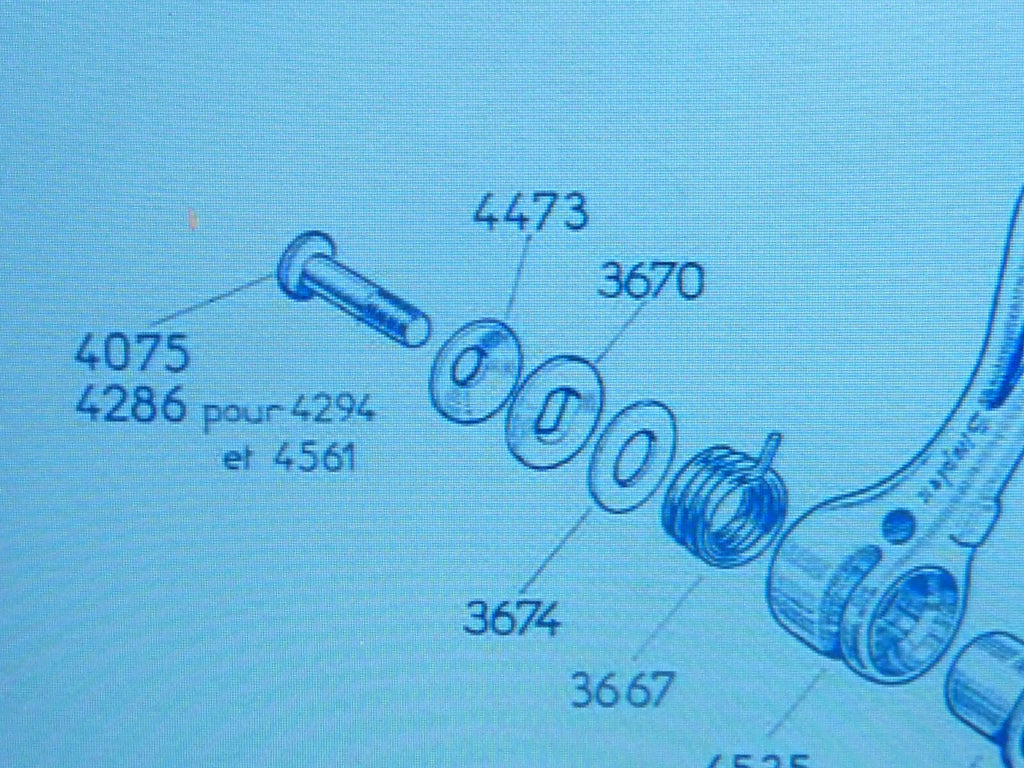 NOS Simplex 1 vis manettes 4075 simplex bolts screw New 1 bolt LJ SLJ neuf