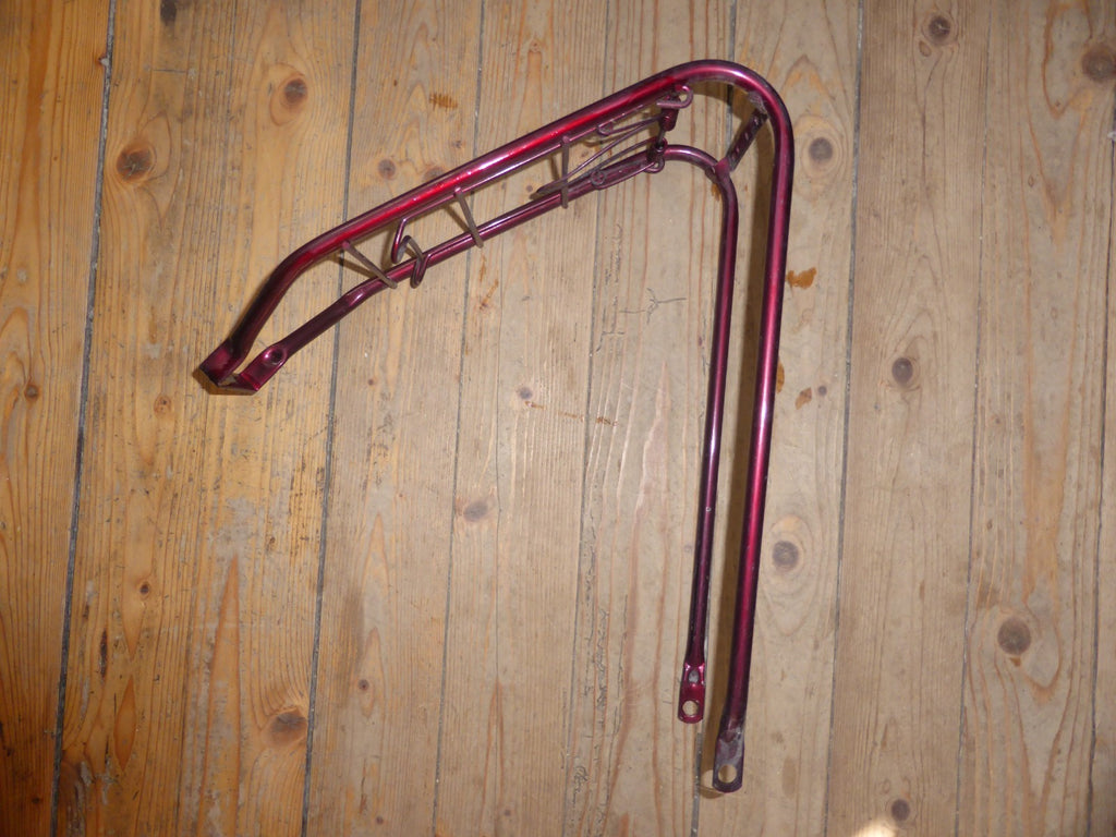 ✨NOS porte bagage arrière  a clapet acier velo Peugeot gitane roue 700 vintage ✨