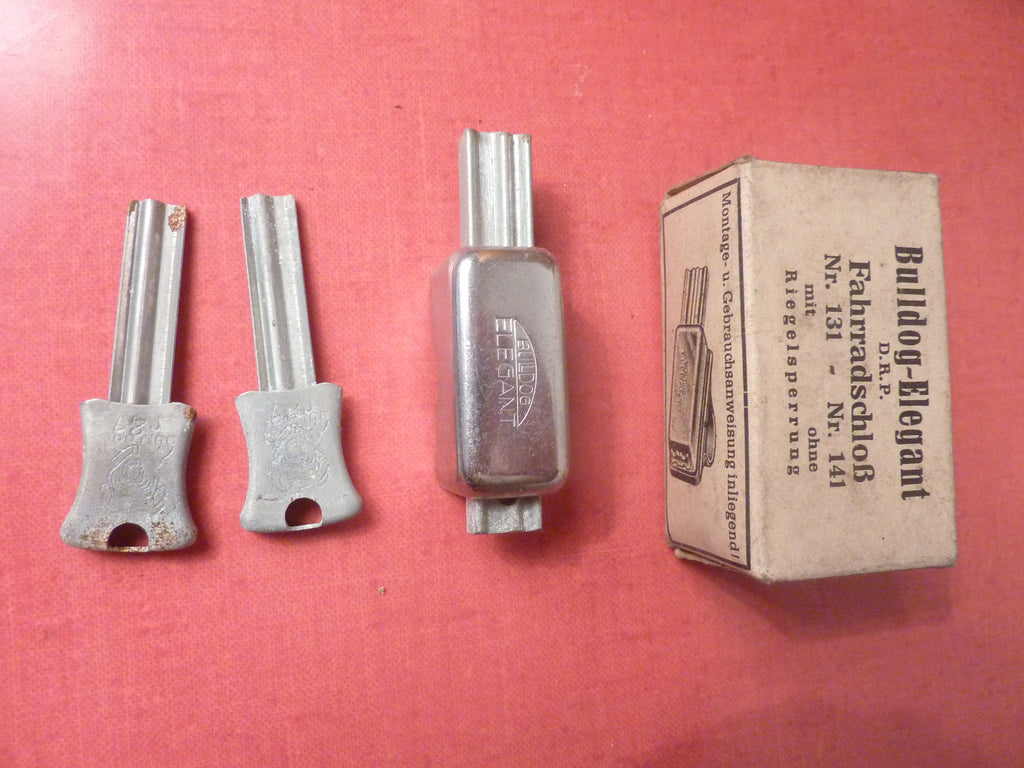 ✨ NOS Cadenas / Antivol vélo vintage – Bulldog Elegant – biegelsperrung ✨