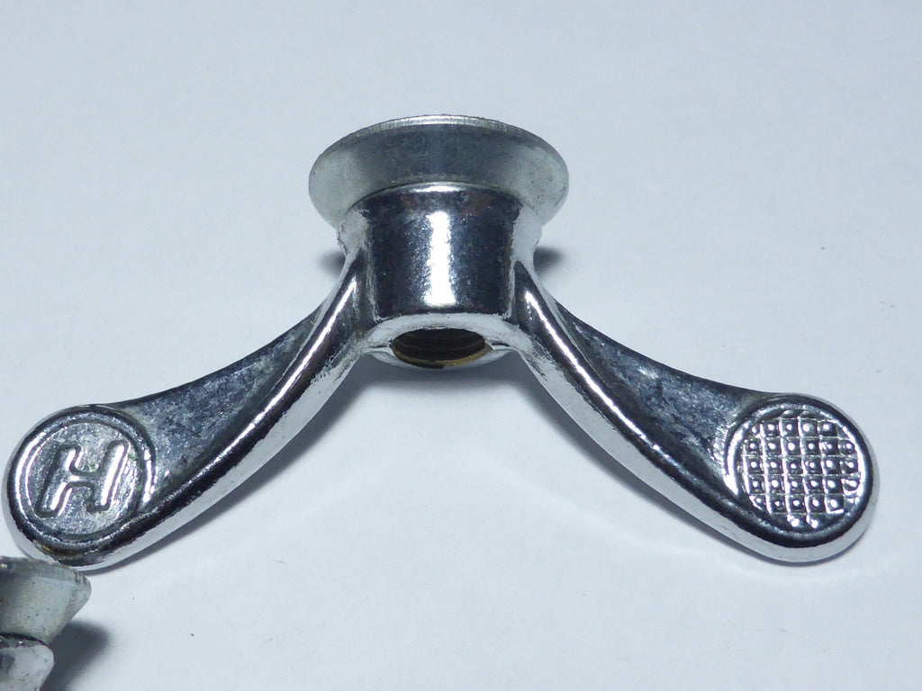 ✨NOS Neu neuf 2 Écrous Papillon Vélo Ancien laiton Huret Wing Nuts 8 mm Vintage✨