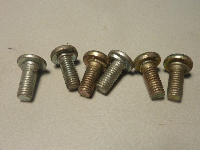 tète ronde méplat 6 vis bolt screw acier  vintage