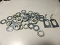 Lot de 40 Rondelles freins cranté éventail et plates  Ø 8 mm