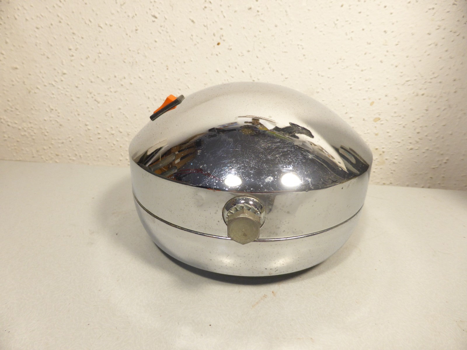 ✨ Ancien  phare rond chromé Ø 142   Motobecane  PEUGEOT   cyclomoteur mobylette✨