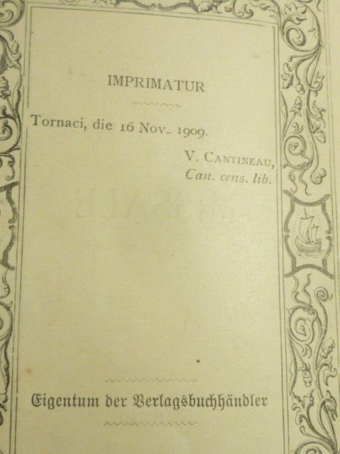 Missel Missale 1909 lateinijch deutjches mekbuch Allemann