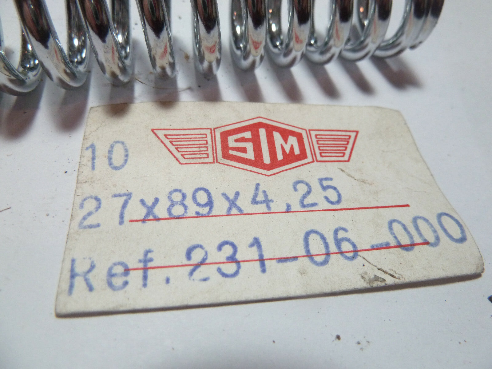 NOS ancien Ressort moteur neuf chrome peugeot 103 SIM
