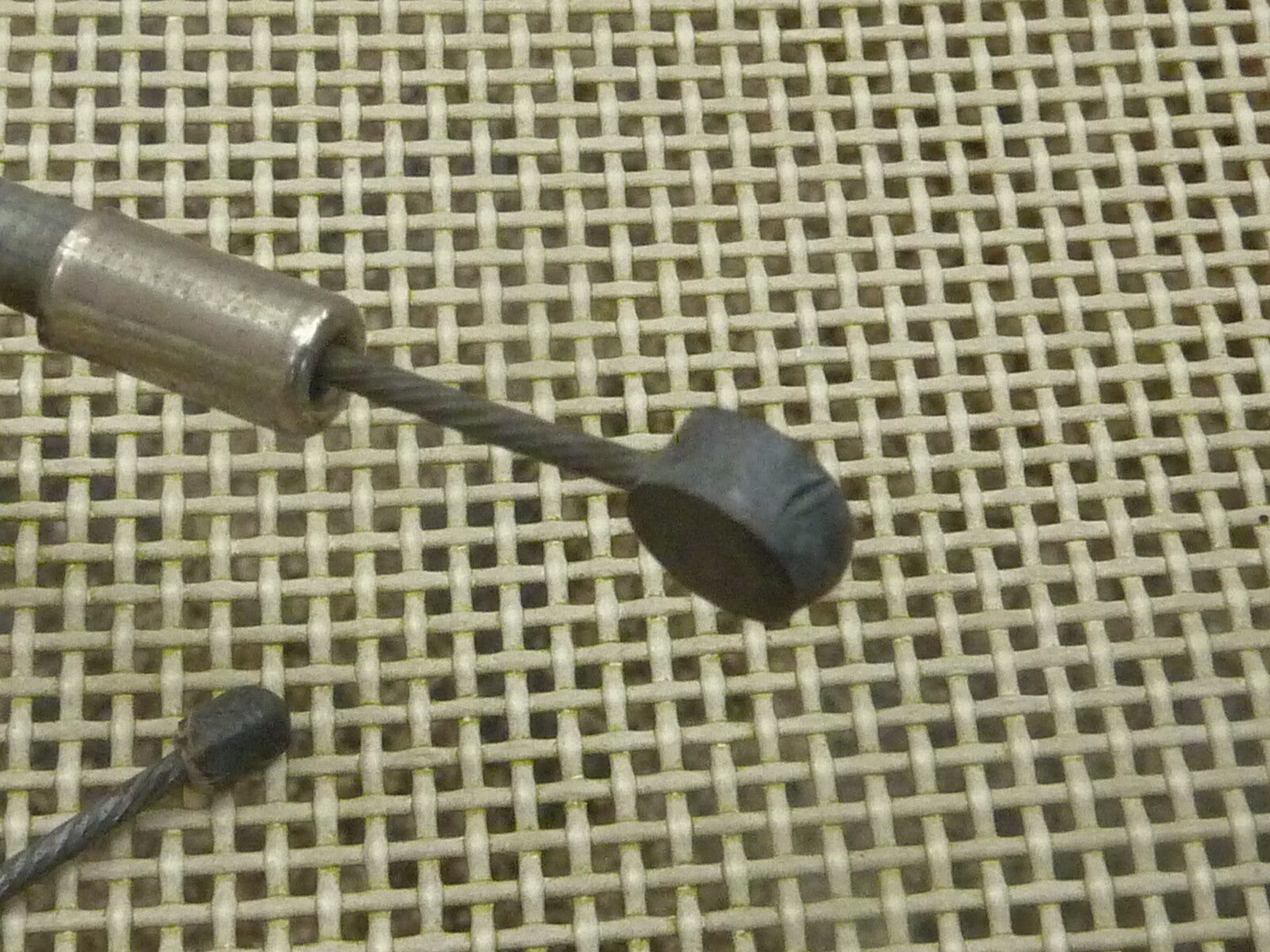 NOS Gaine  grise gaz décompresseur Freins ???   Câble 0.85 cm  Vintage