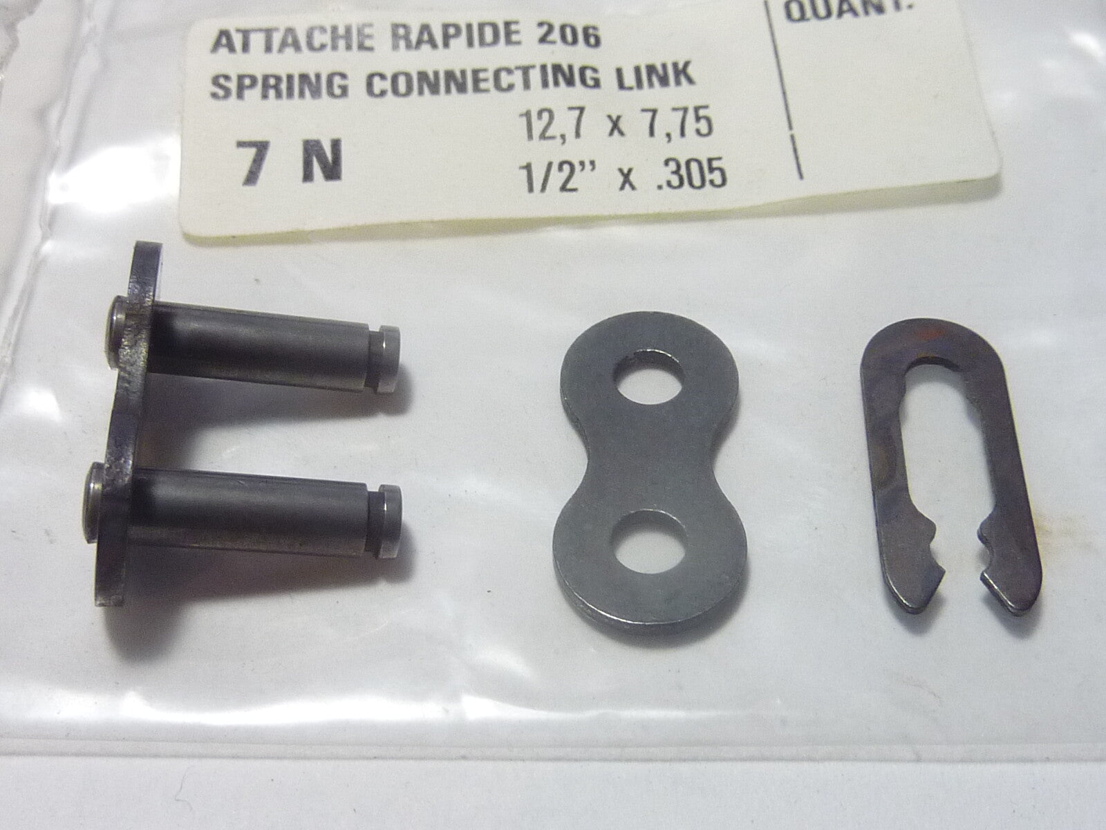 NOS Attache rapide 206 standard chaine 12,7 x 7,75 ou 1/2"x .305 ancien stock 7N