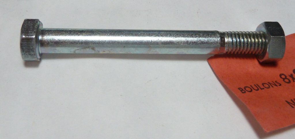 ✨1 vis boulon Axe diamètre 8 x 80 mm  fixation mobylette moto solex Algi 86 mm✨