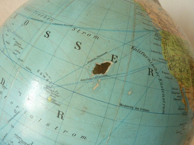 ANCIEN GRAND GLOBE TERRESTRE MAPPEMONDE COLUMBUS ERDGLOBUS BERLIN