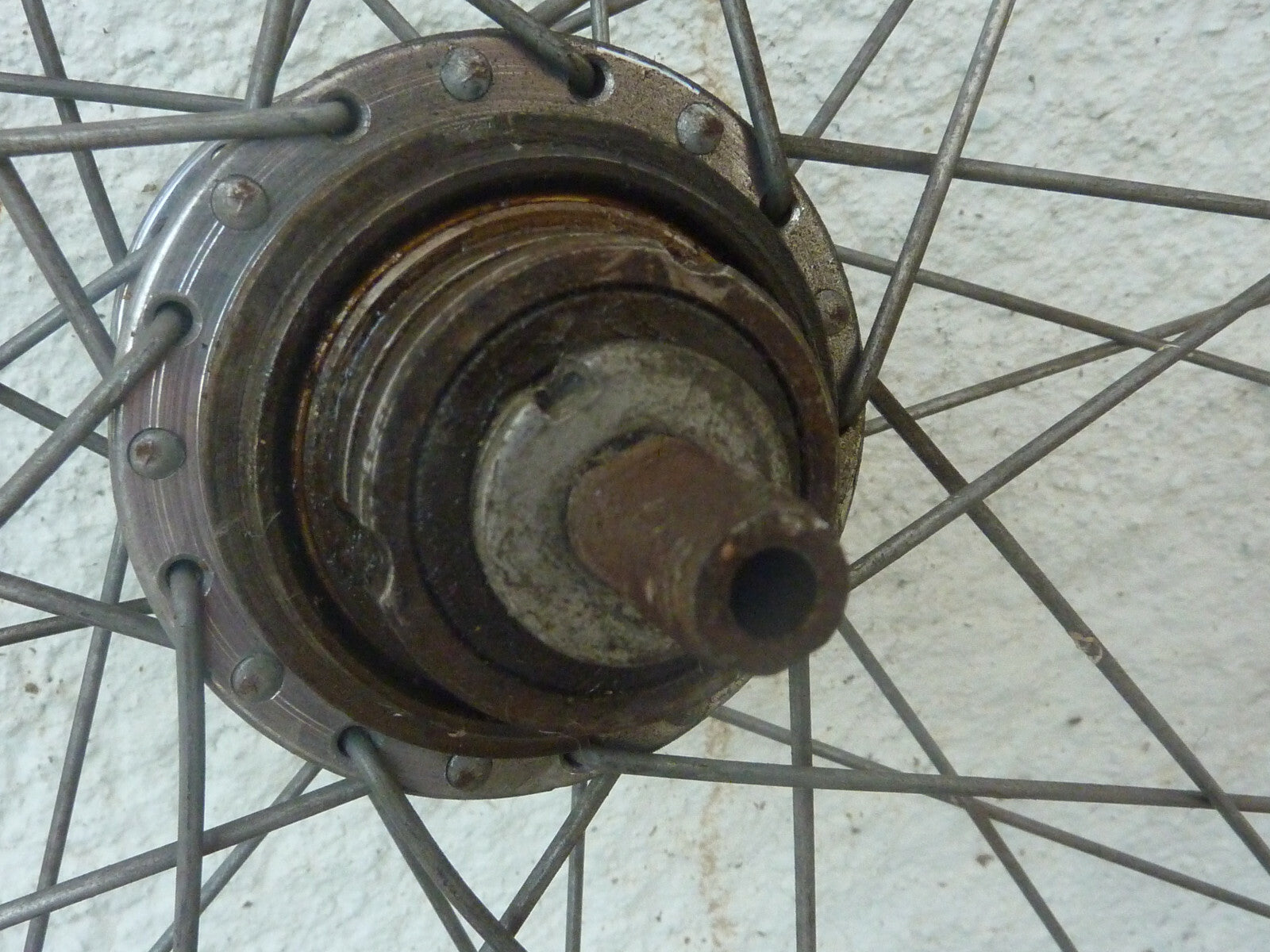 NOS roue jante Samir Saminox  moyeux 3V dreigang 415 torpedo sachs 700C